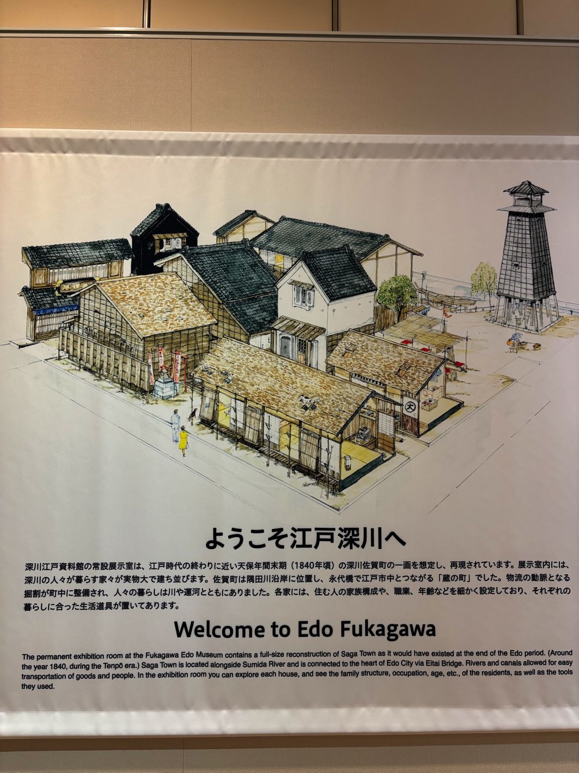 Edo Fukagawa Museum merchant houses recreation old Tokyo